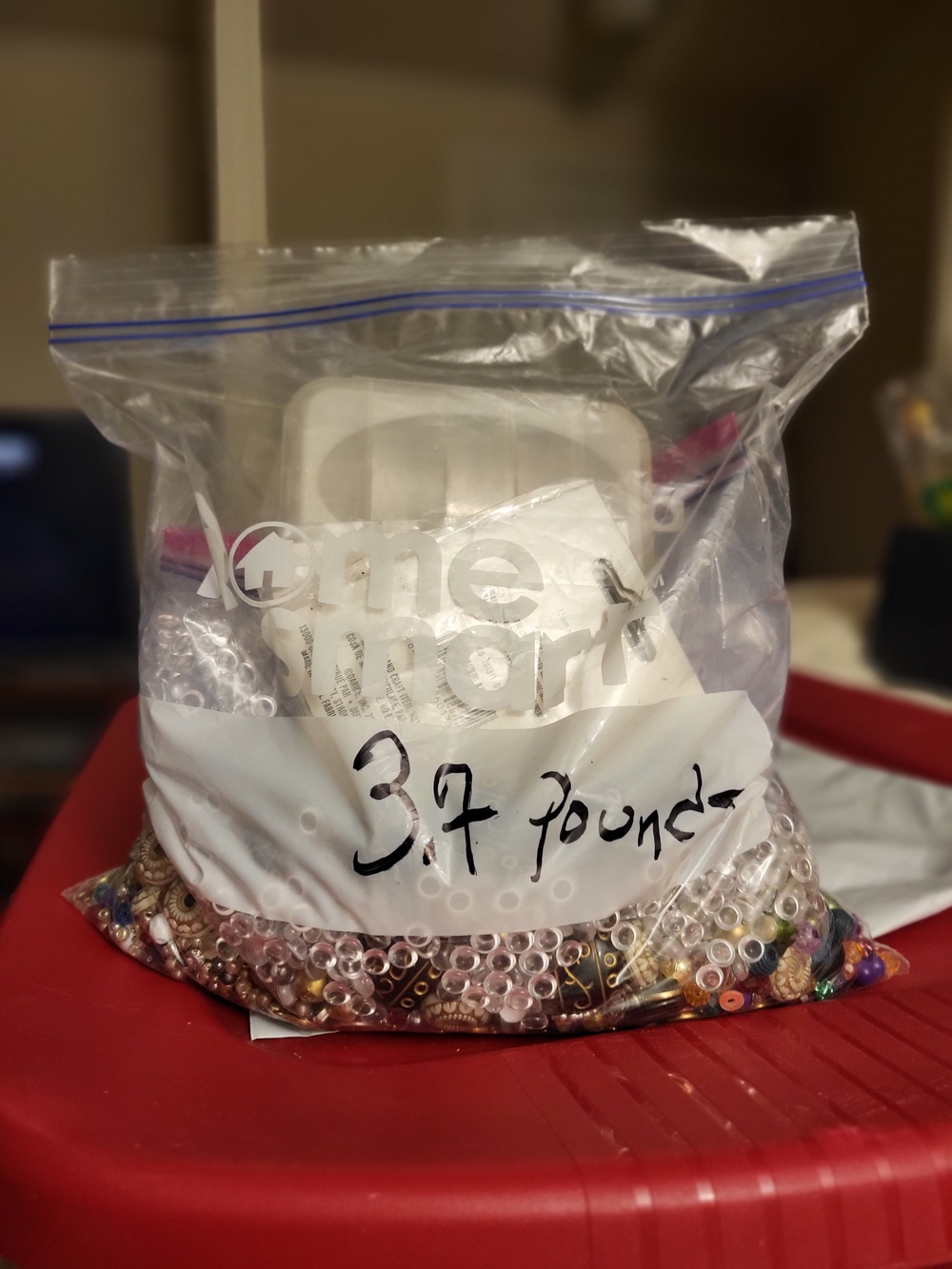 3.7 Lbs Assorted Multicolor Beads